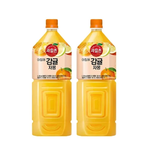 과일촌 아침에 감귤자몽 2L 6개