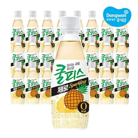 [동원] 쿨피스 톡 제로 파인애플 340ml x 24개 (1box)