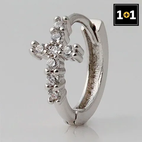 [미니아트] [1+1] 패션 크롬 링 피어싱 한쪽 판매