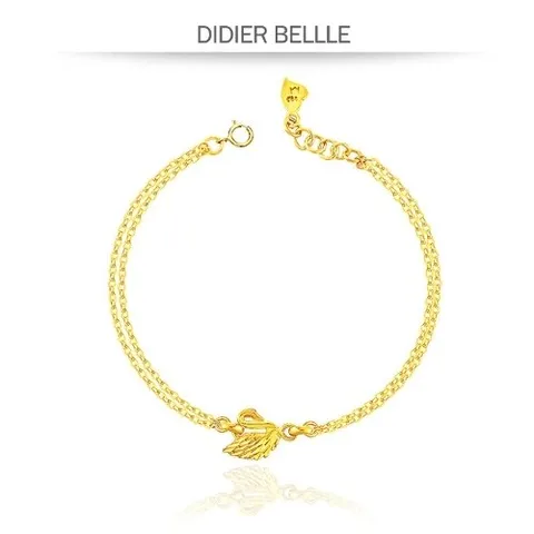 디디에벨라 24k 심플 스완 두줄 팔찌3.75g