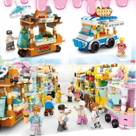 칠백0 푸드트럭블럭(총8종류 개당판매가) 건물블럭