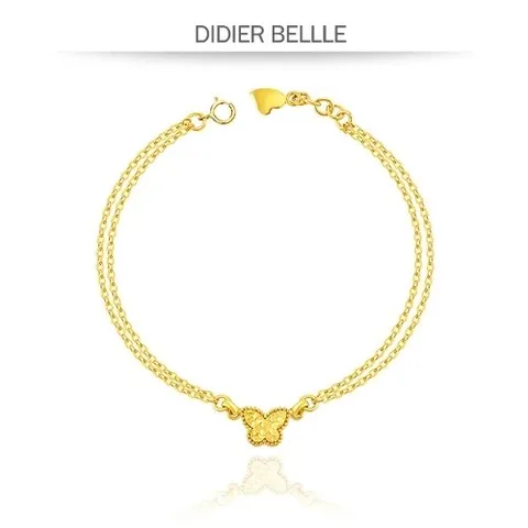 디디에벨라 24k 심플 나비 두줄 팔찌3.75g
