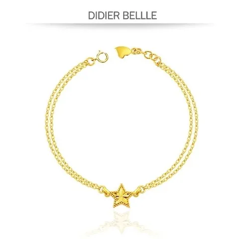 디디에벨라 24k 심플 스타 두줄 팔찌3.75g