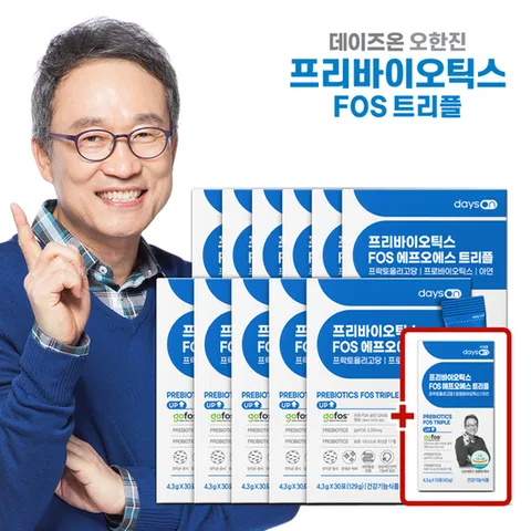 오한진 프리바이오틱스FOS트리플 11개월분+무료체험10포