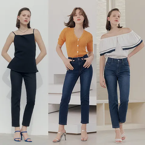 뱅뱅 여성 시그니처 데님 3종