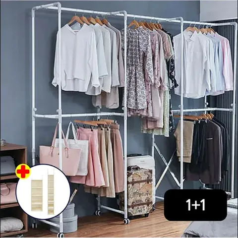 까사마루 키다리행거 1+1세트+린넨수납함 2종세트