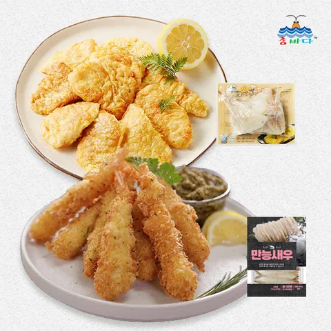 참바다 만능새우 200마리(140g(20미)*10팩) + 손질동태포 2팩(200g*2팩)