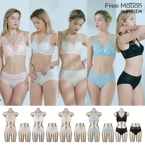 [비비안] 프리모션 인견텐셀 브라팬티 1세트