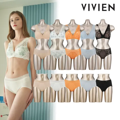 [비비안]슬림핏 블로썸 탁텔 브라팬티 15종