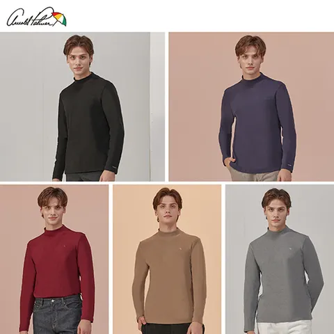 [아놀드파마] 24FW 남성 양면기모 모크넥티셔츠 5종 