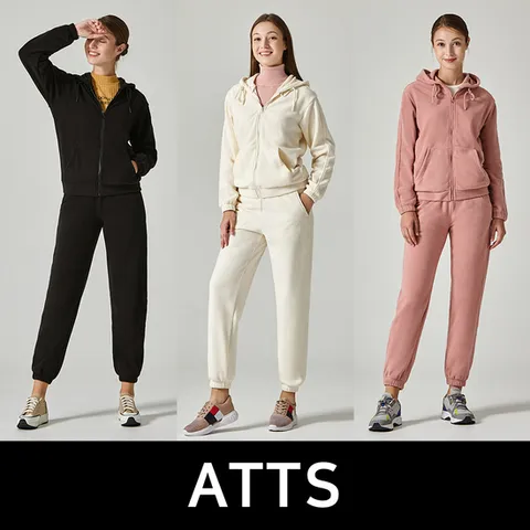 [ATTS:All The Time Sports]엣츠 24FW 여성 플리스 상하의 셋업