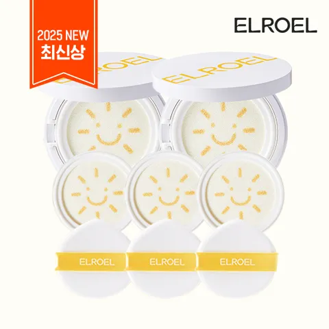 방송에서만 리필1개 더! 2025 엘로엘 팡팡 빅 선쿠션S9 기본구성