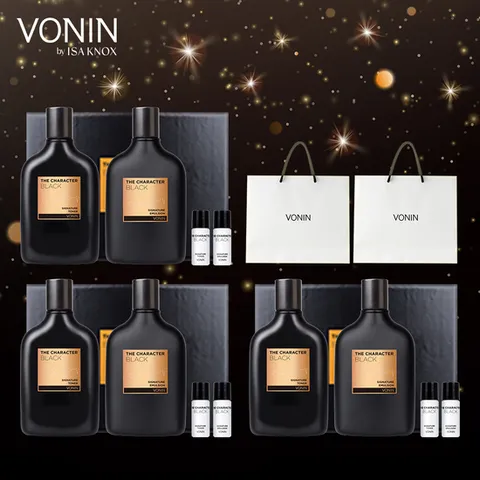 LG생활건강 보닌 더캐릭터블랙 남성기초 3세트+쇼핑백2매