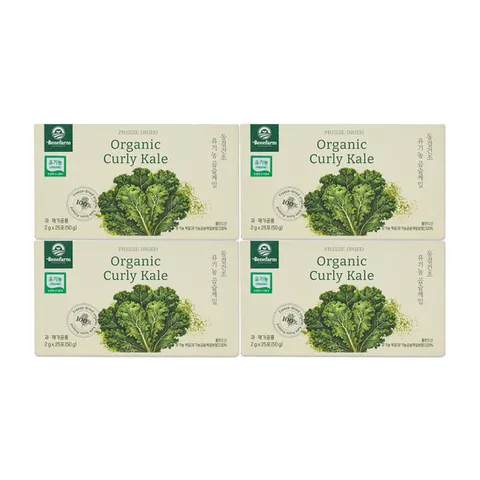 베네팜 유기농 곱슬케일 4박스(2g*25포/총100포) 동결건조