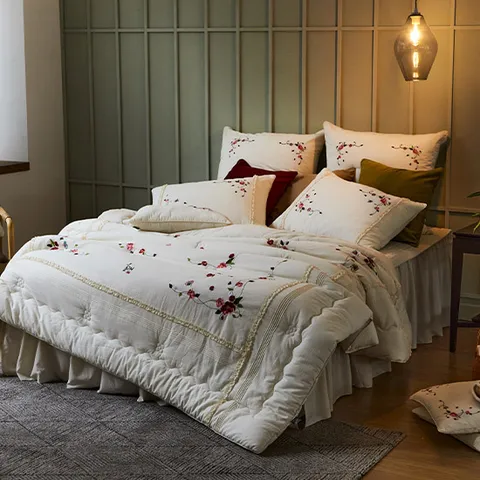 [효재] 피오니 광목차렵 침구세트 SS