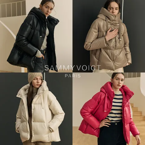 [런칭가159,000원]새미보이트 25FW 하프구스후드다운  1종