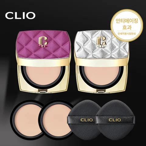 [200개한정특가]클리오 뉴 마그넷 팩트 본품2+리필2