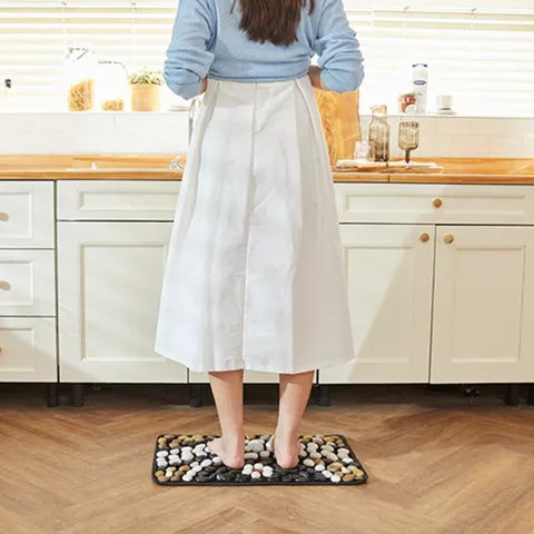 [주방용/M사이즈] 장명백세 건강 지압 돌 발매트 1장
