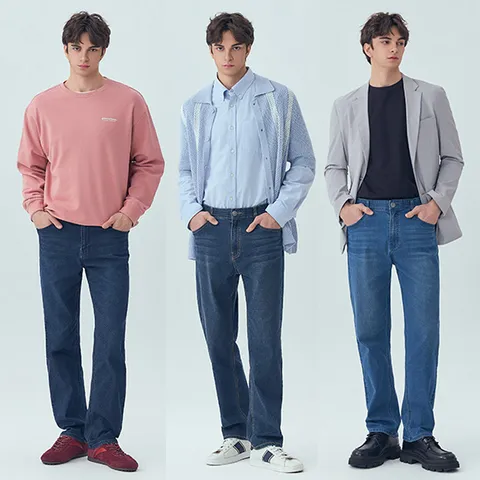  봄 뱅뱅 남성 라이크라 데님 3종