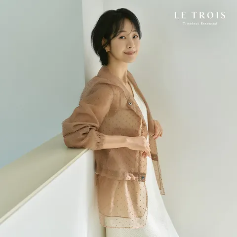 26SS 명세빈의 르투아 시스루 후드자켓