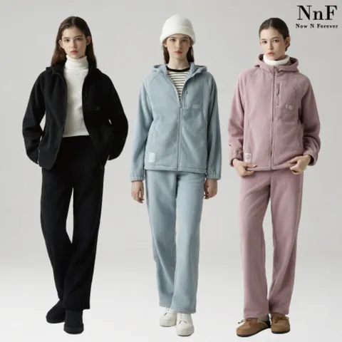 NNF 26FW 여성 플리스 셋업 2종 