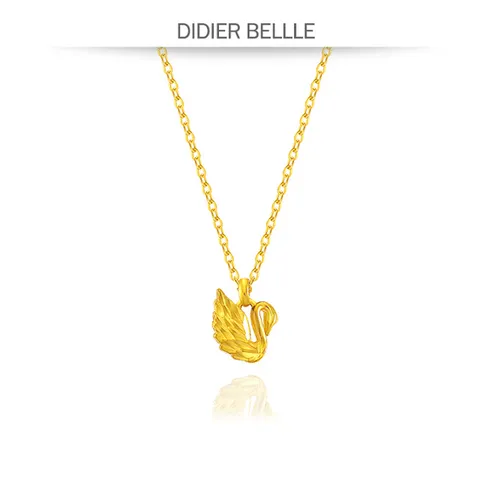 디디에벨라 24k 심플 스완 목걸이3.75g