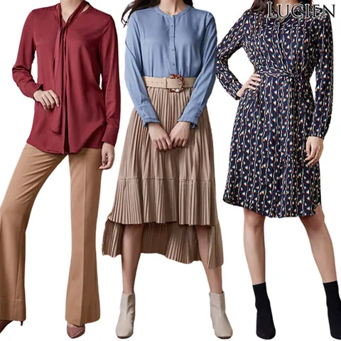 루시앙 레이온 실키 셔츠 블라우스/원피스 3종 택1