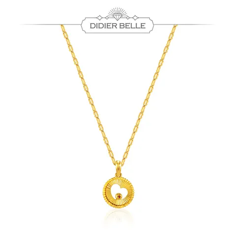 디디에벨라 24k 샤인 하트 목걸이7.5g