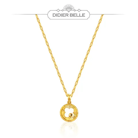 디디에벨라 24k 샤인 클로버 목걸이7.5g