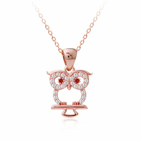 블레스 아울 목걸이 로즈골드 네크리스