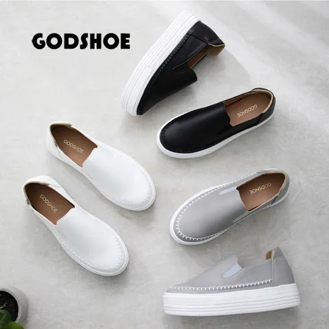 갓슈 에브 롱백 통굽슬립온 키높이슬립온