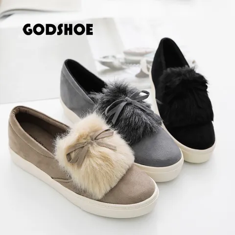 갓슈 첼시 리본 키높이 통굽슬립온