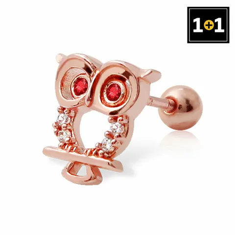 [1+1] 14K 블레스아울 피어싱 GOLD-PIN 한쪽판매