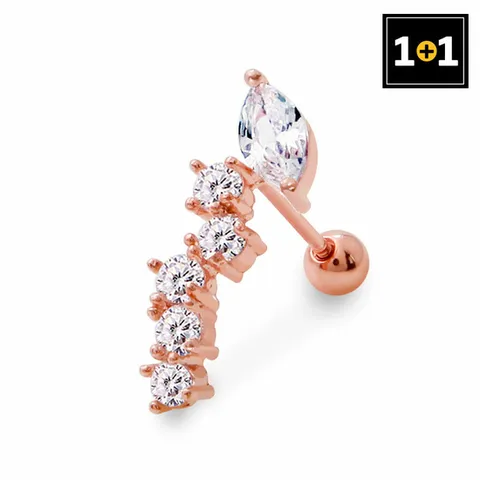 [1+1] 14K 밀키웨이 피어싱 GOLD-PIN 한쪽판매