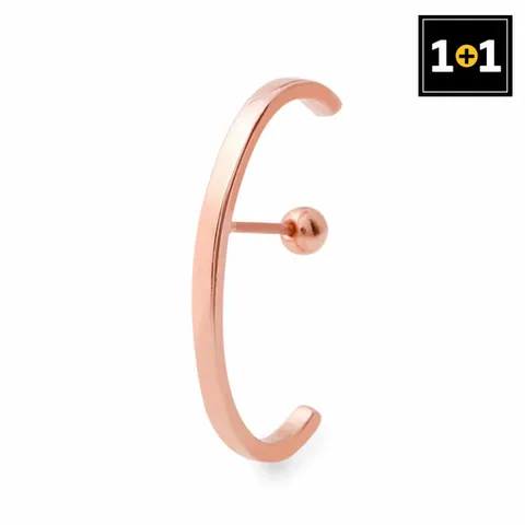 [1+1] 14K 시크 하프링 피어싱 GOLD-PIN 한쪽판매