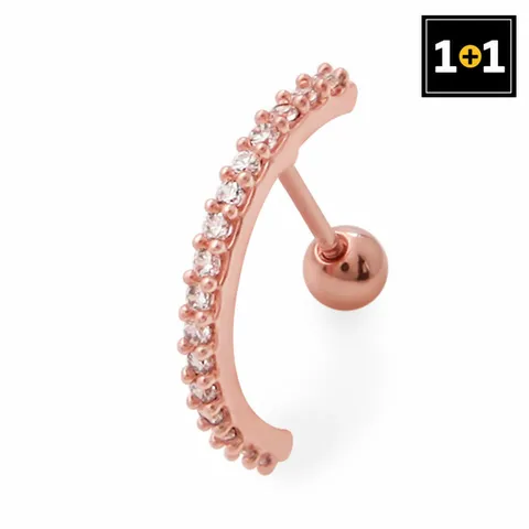 [1+1] 14K 러블리 하프링 피어싱 GOLD-PIN 한쪽판매