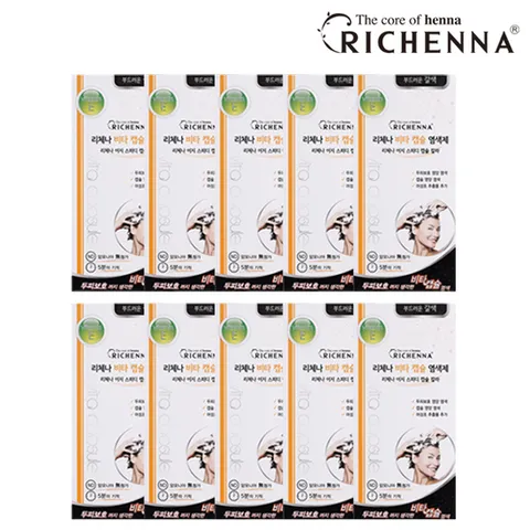 리체나 샴푸형 비타 캡슐 염색제 10박스
