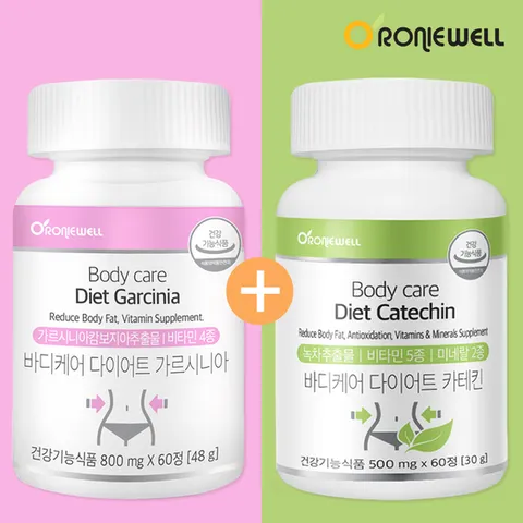 [로니웰] 다이어트 단품세트(가르시니아 + 카테킨)