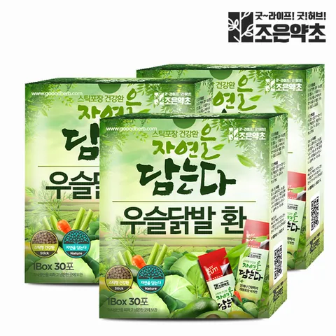 조은약초 국산 닭발우슬 우슬닭발환 스틱 30포 x 3g x 3