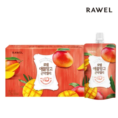 로엘 곤약젤리 애플망고 1박스 (130g x 10팩)