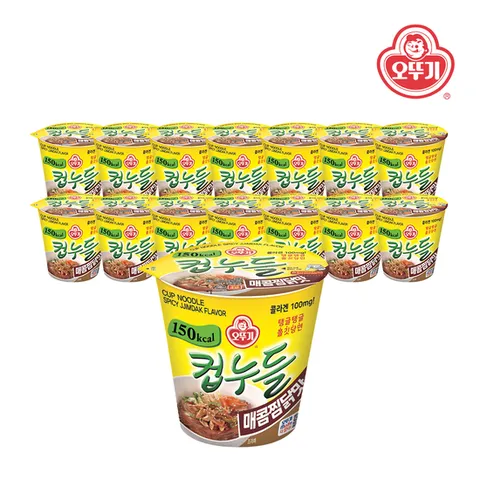 [오뚜기] 컵누들 매콤찜닭맛 컵 45.5g x 15개(1박스)