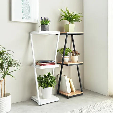 Z타워 선반장 화분다이 거실 진열장 럭스 3단 정리대