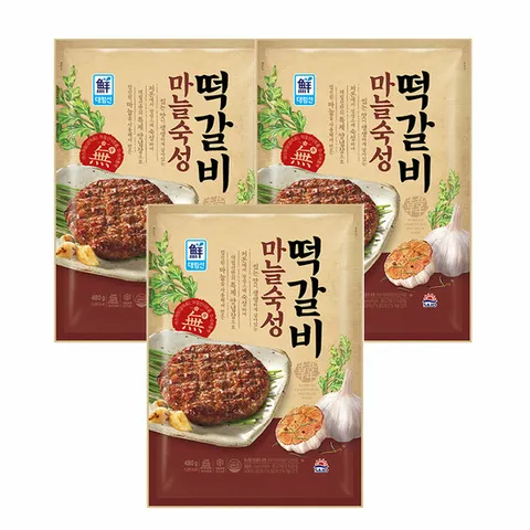 [대림냉동] 마늘숙성떡갈비 480g x3개