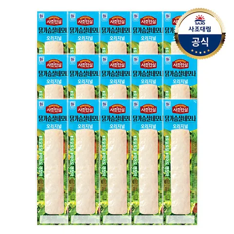 [대림냉장] 닭가슴살 네모나 80g x15개 /오리지널/블랙페퍼/닭가슴살바