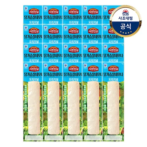 [대림냉장] 닭가슴살 네모나 80g x20개 /오리지널/블랙페퍼/닭가슴살바