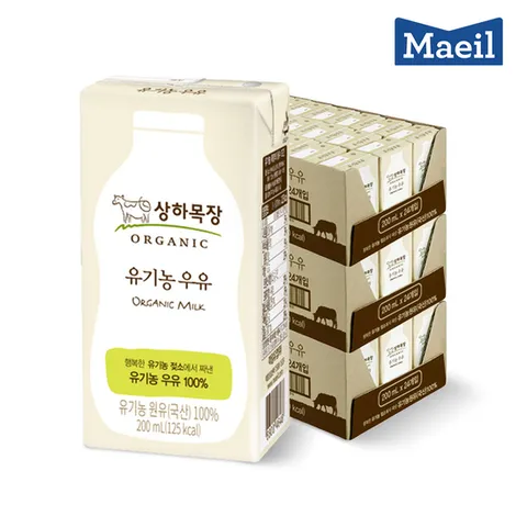 매일 상하목장 유기농 멸균우유 200ml 72팩