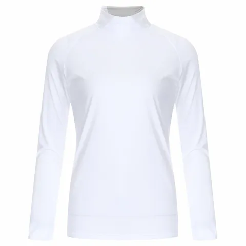 베이직 여성 골프웨어 하프넥 긴팔 티셔츠 LB-WSH-0881-화이트