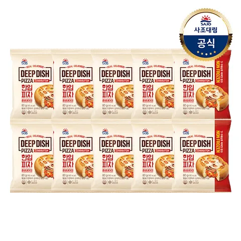 [대림냉장] 한입피자 80g x10개 콤비네이션/고르곤졸라