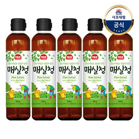 [사조대림] 매실청650g x5개