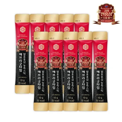 고려천홍삼 에브리굿타임 발효홍삼 농축스틱 10g x 10포